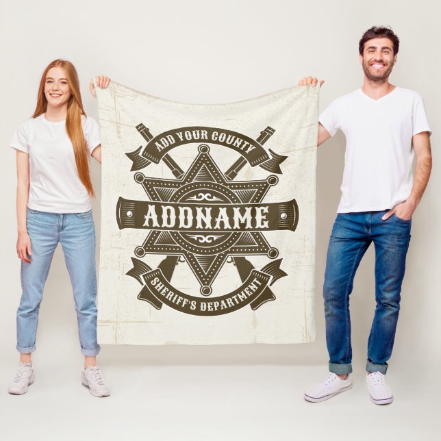 Manta Polar Personalización de la placa del alguacil del antig (In situ)