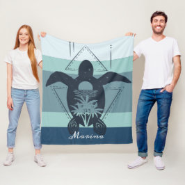 Manta Polar Personalización de la tortuga geométrica moderna