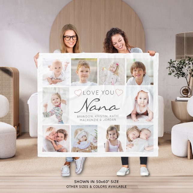 Manta Polar Personalizada Foto De Nana 10 Love You (Subido por el creador)