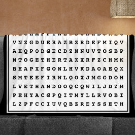 Manta Polar Personalizado 12 Word Family Word Search