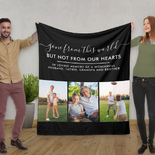 Manta Polar Personalizado 3 Cuadrícula De Fotografía En Memo