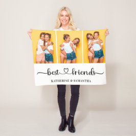Manta Polar Personalizado 3 mejores amigos de Collage de fotos