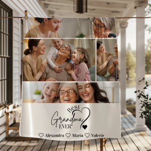 Manta Polar Personalizado 4 Foto Mejor Abuela Jamás Minimalist