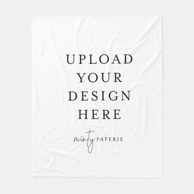 Manta Polar Personalizado 50" x 60" Funda cubierta, media (Anverso)