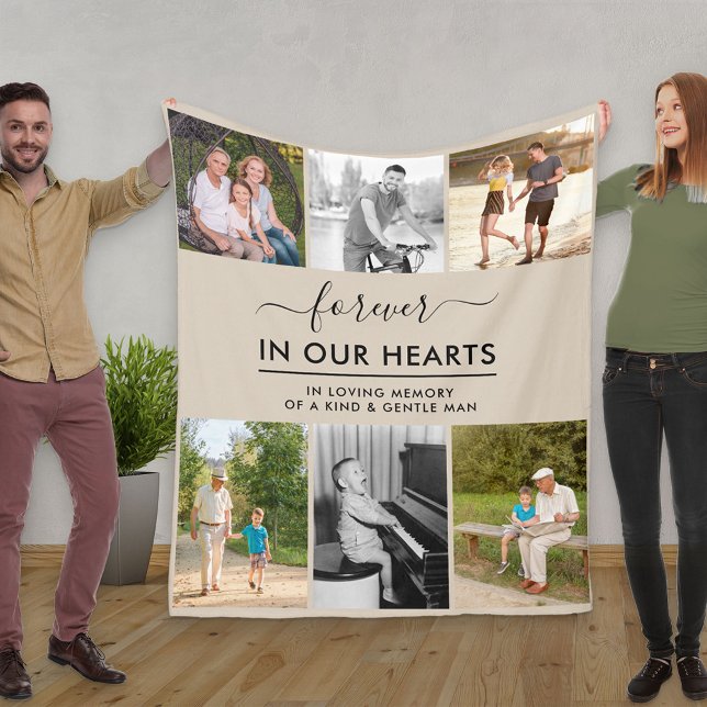 Manta Polar Personalizado 6 Foto En Memoria Amada Beige (Subido por el creador)