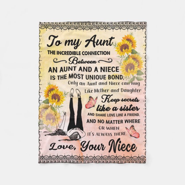 Manta Polar Personalizado A Mi Bonita Cama De Girasol (Anverso)