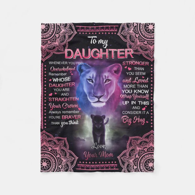 Manta Polar Personalizado A Mi Matta Hija, (Anverso)