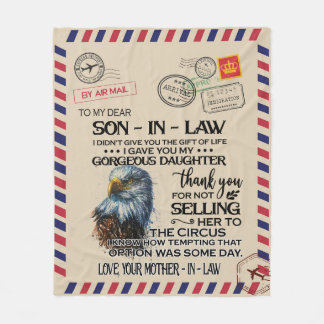 Manta Polar Personalizado A Mi Querido Cuñado Carta De Mamá