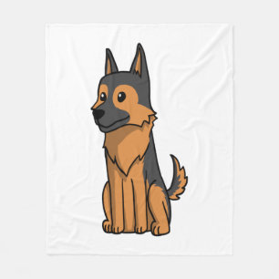 Manta Polar Personalizado alemán de Shepherd Cute