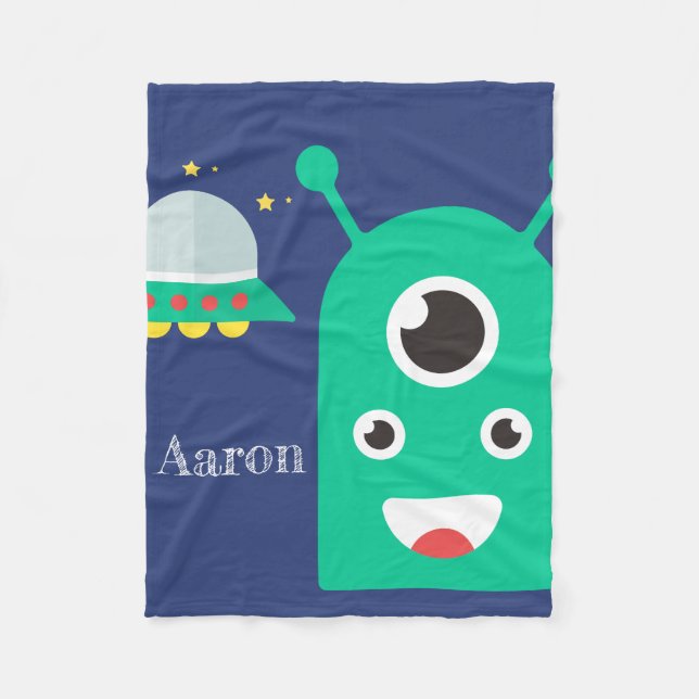 Manta Polar Personalizado Alien - Monta de la flota de lanzami (Anverso)