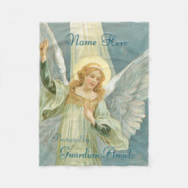 Manta Polar Personalizado Añadir nombre Guardian Angel Blanket