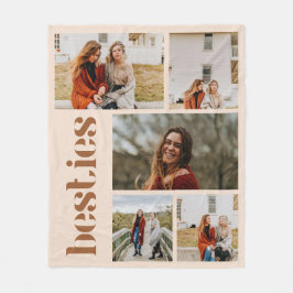 Manta Polar Personalizado beige minimalista 5 Bestias fotográf