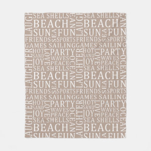 Manta Polar Personalizado Color Beach House cobertor de pulgas