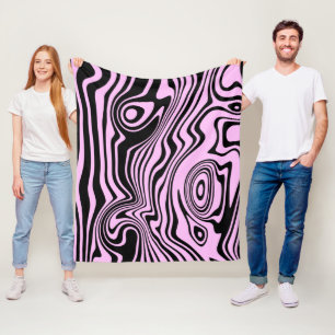 Manta Polar Personalizado Colores Fleece Blanket Resumen Rosa 
