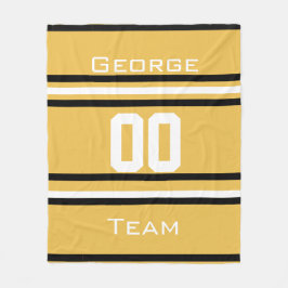 Manta Polar Personalizado con nombre,#, equipo, equipo de afic