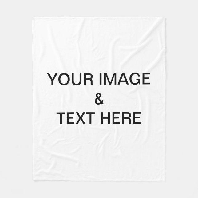 Manta Polar Personalizado con tu propia foto (Anverso)
