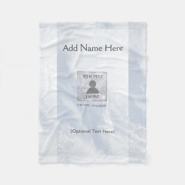 Manta Polar Personalizado Confortable Memorial Blanket (Anverso)