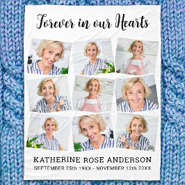 Manta Polar Personalizado Conmemorativo 9 Foto Para Siempre En