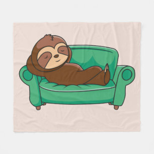 Manta Polar Personalizado Corto Durmiendo En El Sofá
