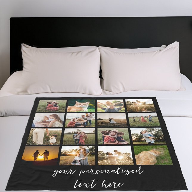 Manta Polar Personalizado de 16 Collages de fotos personalizad (Subido por el creador)