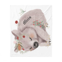 Personalizado de Especkle de Oro Cute Baby Wombat