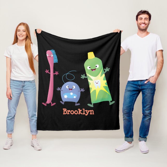 Manta Polar Personalizado de hilo dental de cepillo de dientes (In situ)