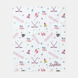 Manta Polar Personalizado de hockey sobre patines para deporte