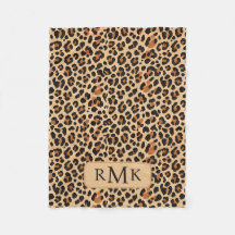 Personalizado de impresión de leopardo negrita de 