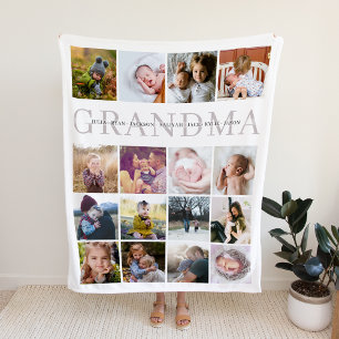 Manta Polar Personalizado de la abuela personalizado