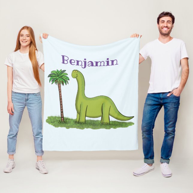 Manta Polar Personalizado de los dinosaurios de brontosauro ve (In situ)