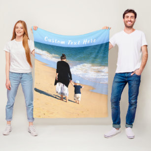 Manta Polar Personalizado de pantalla de su foto personalizado