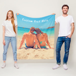 Manta Polar Personalizado de pantalla de su foto personalizado