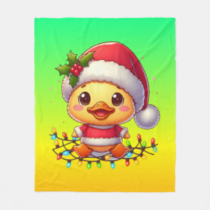 Manta Polar Personalizado de pato de Navidades particulares Sa