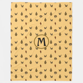 Manta Polar Personalizado de patrón de flechas de otoño