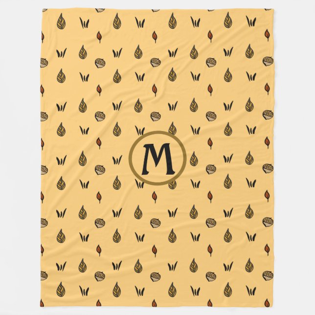 Manta Polar Personalizado de patrón de flechas de otoño (Anverso)