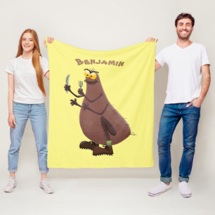 Manta Polar Personalizado de pulgas fea hambrienta