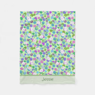 Manta Polar Personalizado De Ranas Verdes Unisex Bebé Cama Con