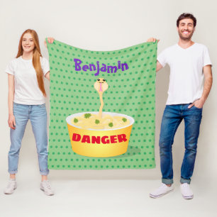 Manta Polar Personalizado de serpientes de fideos de pelo hues
