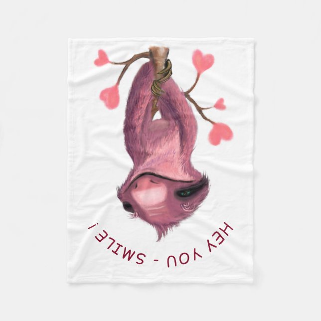 Manta Polar Personalizado de sonrisa lúdica y juguetona bebé f (Anverso)