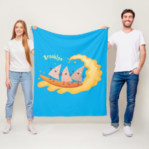 Manta Polar Personalizado de surf con chips de maíz de nachos