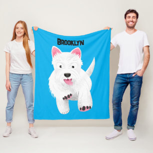 Manta Polar Personalizado de tierra de montaña blanca y blanca