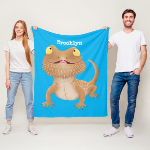 Manta Polar Personalizado del lagarto de dragón barbudo