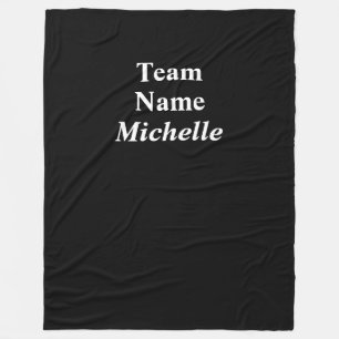Manta Polar Personalizado Deportes Equipo Nombre Fleece Blanke