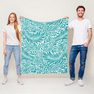 Manta Polar Personalizado DIY Adorable lindo patrón floral azu