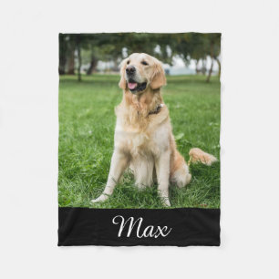 Manta Polar Personalizado Dog Photo Fleece Blanket