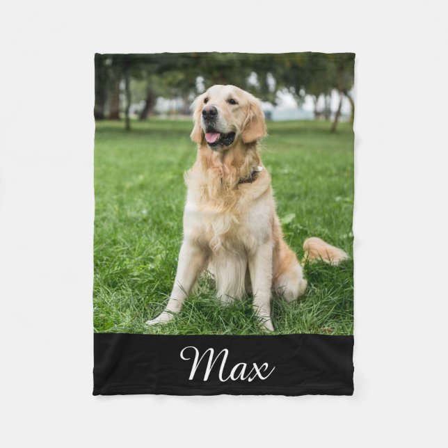 Manta Polar Personalizado Dog Photo Fleece Blanket (Anverso)