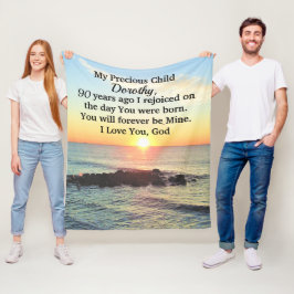 MANTA POLAR PERSONALIZADO EL CUMPLEAÑOS 90 DE AWE INSPIRING