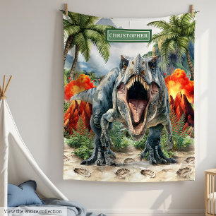 Manta Polar Personalizado el fúreo nombre personalizado T-Rex 