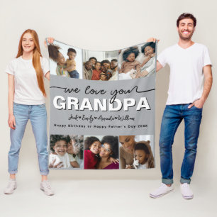Manta Polar Personalizado Elegant Te amamos el collage de foto