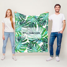 Personalizado Elegante vegetación tropical hoja de